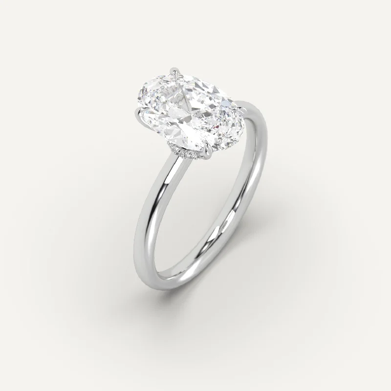 Don't Miss Our Biggest Jewelry Sale Of The Season 3 carat Oval Cut Diamond Ring