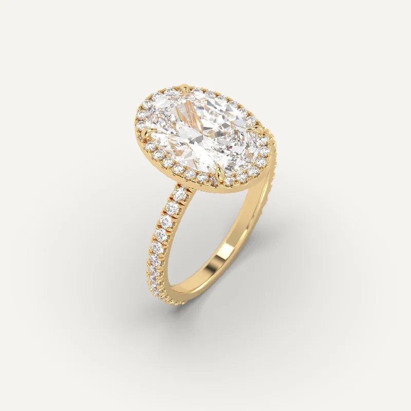 Personalized Jewelry At Special Discount Rates 3 carat Oval Cut Diamond Ring