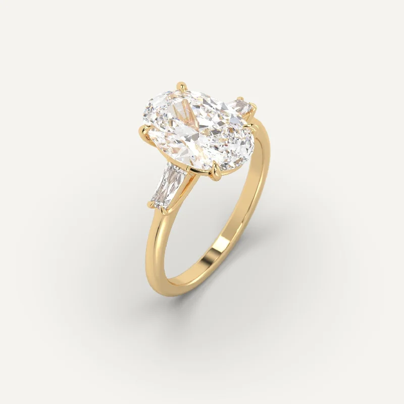 Exclusive Jewelry Sale – Sparkle For Less 3 carat Oval Cut Diamond Ring