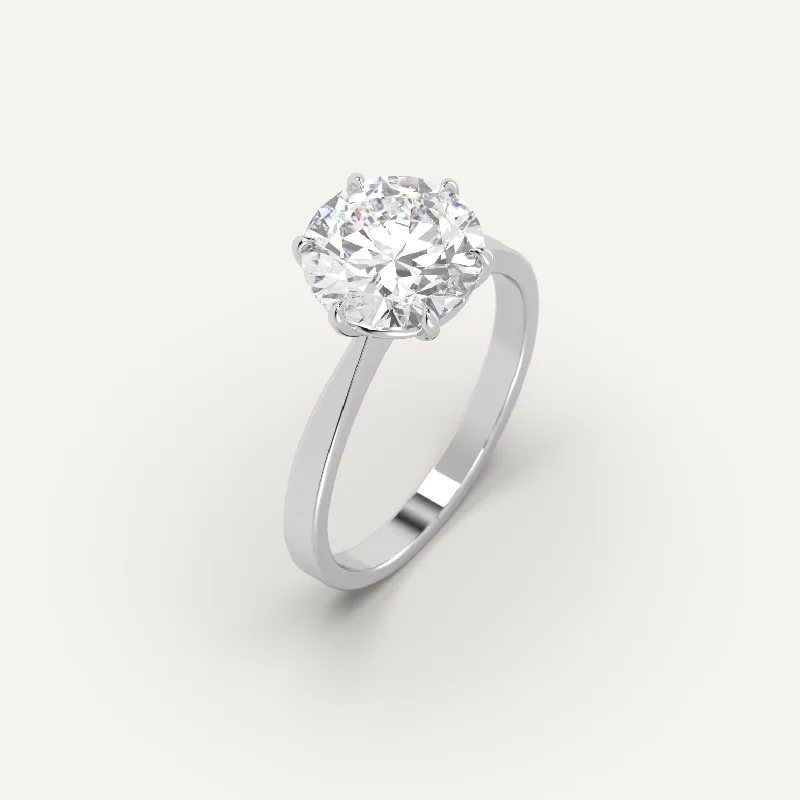 Bohemian-Inspired Jewelry For Free-Spirited Fashion 3 carat Round Cut Diamond Ring