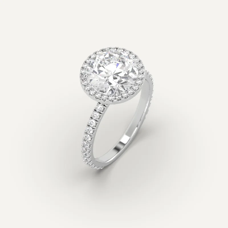 Personalized Jewelry At Special Discount Rates 3 carat Round Cut Diamond Ring