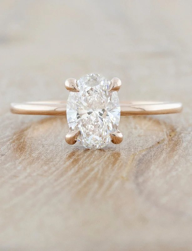 Fashion-Forward Jewelry At Exclusive Discounts Florina - 1.00ct Oval Lab Diamond