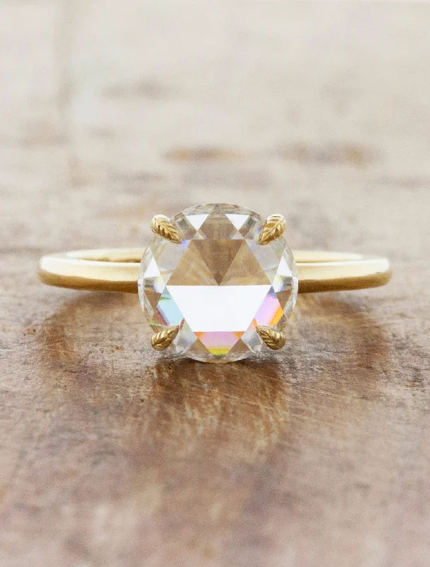 Timeless Jewelry At Special Discount Rates Leona - 2.00ct Rose Cut Moissanite