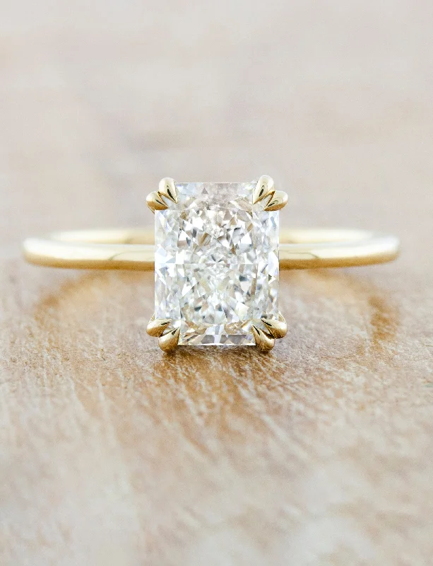 Trendy Minimalist Jewelry For Everyday Wear Florina - 1.51ct Radiant Lab Diamond