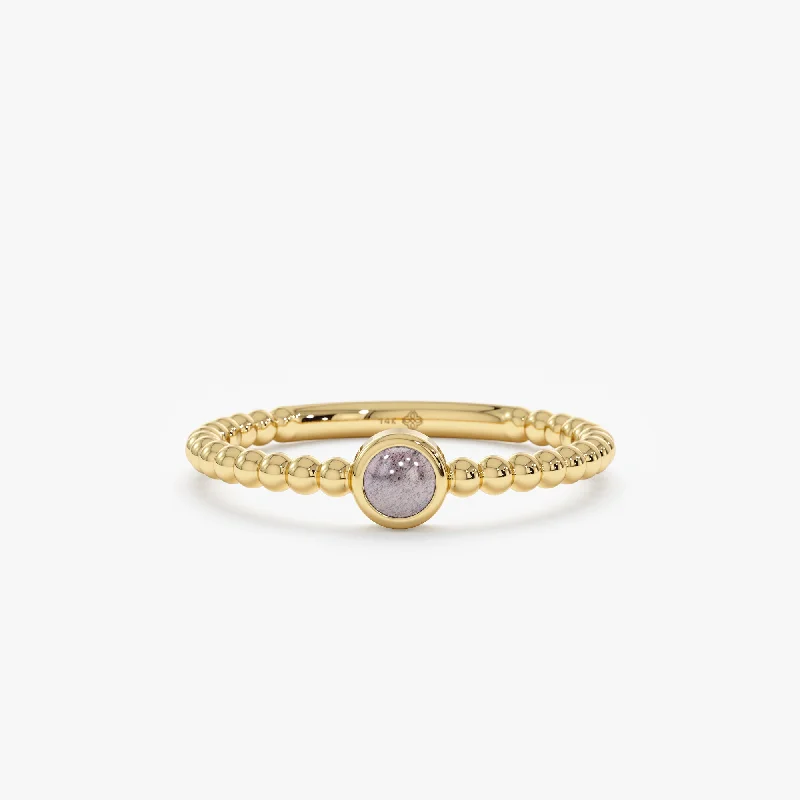 Jewelry Deals That Sparkle – Shop Today Beaded Band Labradorite Ring, Anya