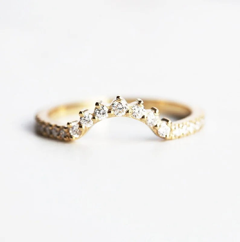 Unlock Unbeatable Jewelry Deals Before They’Re Gone Curved Diamond Band, All Diamond Matching Ring
