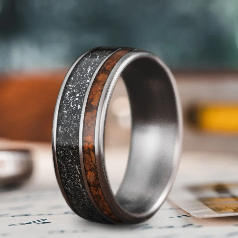Grab Exquisite Jewelry At The Lowest Prices Custom Design - 2-Inlay Offset Ring sy36nlHkfVzu3Da3eXH51e-F