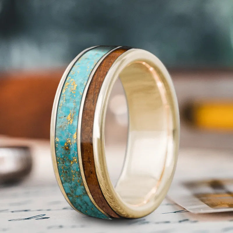 Elegant Necklaces And Bracelets At Limited-Time Offers Custom Design - 2-Inlay Offset Ring tURSLAKyj3hYfafm5NKzL8-8