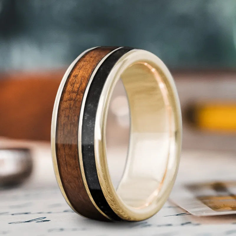 Discover Unique Jewelry With Special Limited-Time Offers Custom Design - 2-Inlay Offset Ring udJ002VuzE-GX4cwSB6OwCic