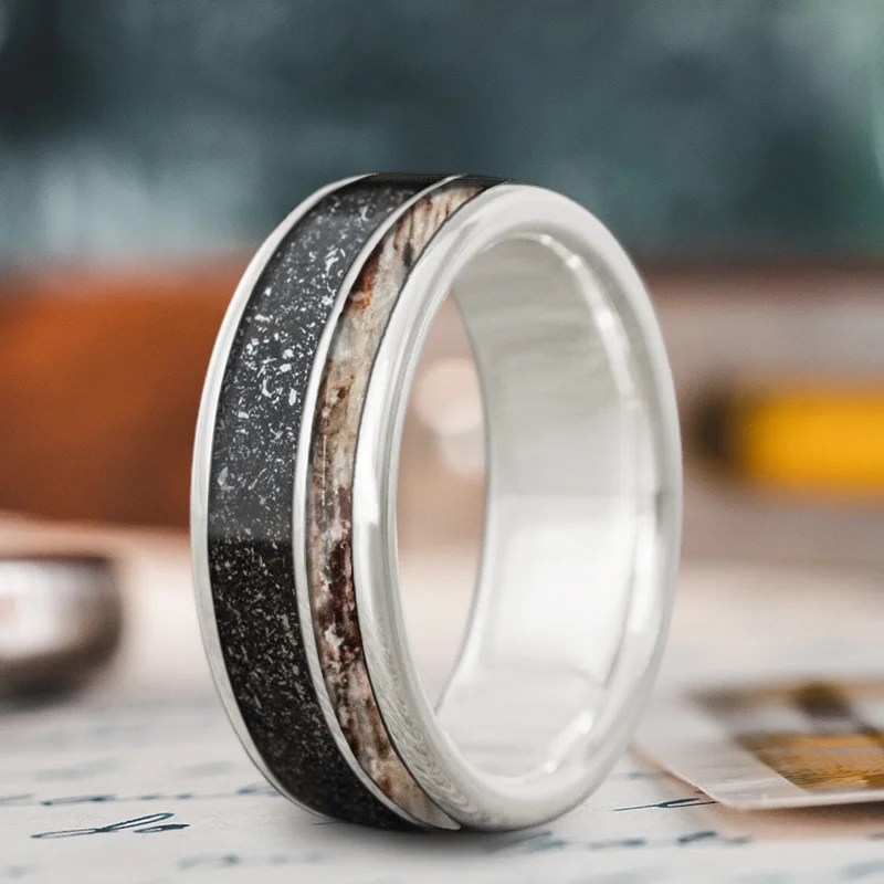 Don't Miss Out On Bestselling Jewelry At Special Prices Custom Design - 2-Inlay Offset Ring uebM8sNVYBqwPWj6eY0vd3Ov