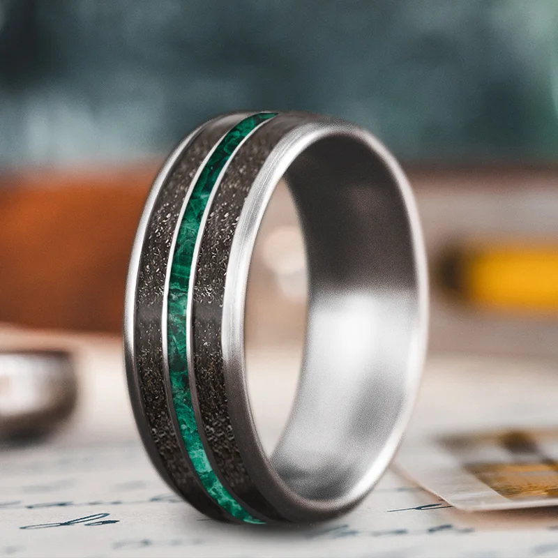 Huge Savings On Premium Jewelry Styles Custom Design - 3-Inlay Narrow Center Ring UnorsBLbVs7pMz_GG14GPEV4