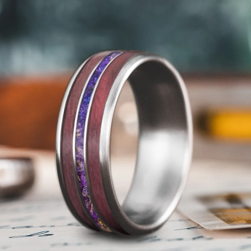 Personalized Jewelry At Special Discount Rates Custom Design - 3-Inlay Narrow Center Ring Wo6y7jZyisx44vHWiD4CKNp8