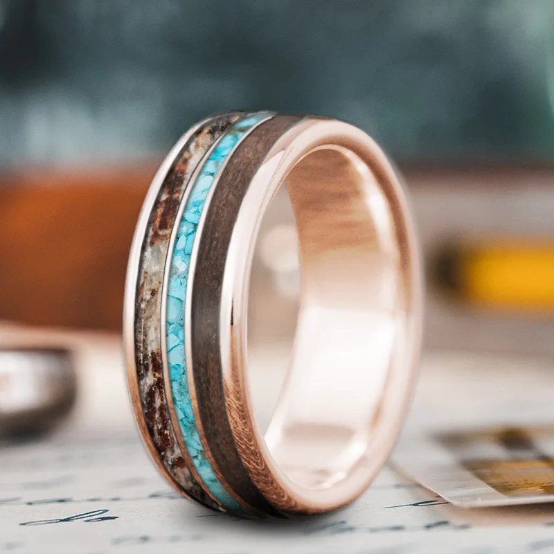 Luxury Jewelry Sale – Sparkle For Less Custom Design - 3-Inlay Narrow Center Ring Wq0gb9tkD7ZRuXtMgB0Okcml