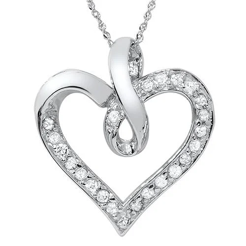 Glamorous Jewelry, Glamorous Deals – Shop Now 1/4Ct Diamond Curve Heart Shape Pendant Necklace in White, Yellow, or Rose Gold Glamorous Jewelry, Glamorous Deals – Shop Now 1/4Ct Diamond Curve Heart Shape Pendant Necklace in White, Yellow, or Rose Gold