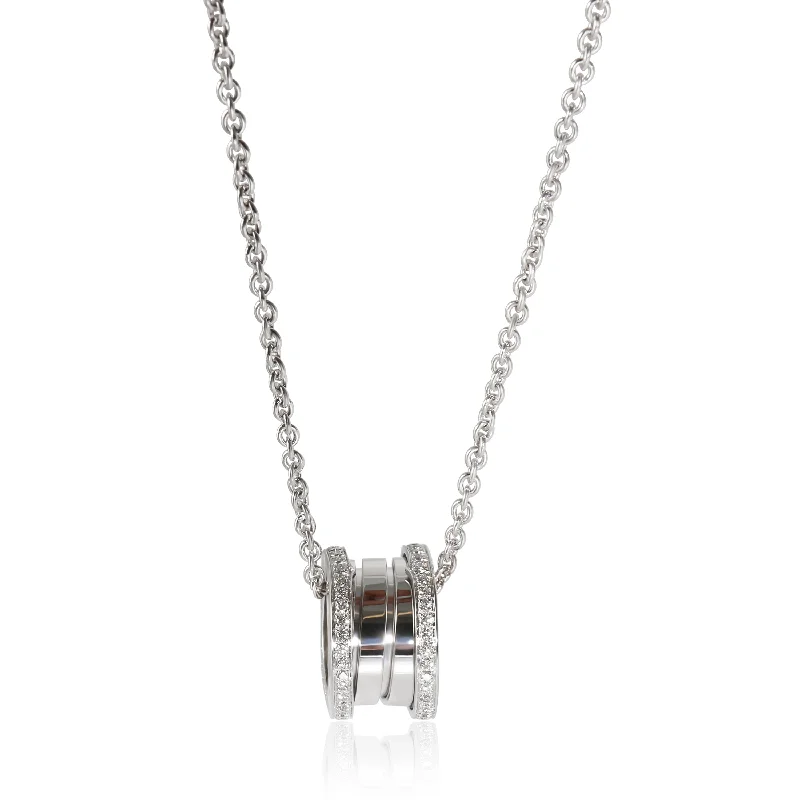 Dazzle In Elegance With Our Biggest Jewelry Sale BVLGARI B.zero1 Fashion Necklace in 18k White Gold 0.38 CTW Dazzle In Elegance With Our Biggest Jewelry Sale BVLGARI B.zero1 Fashion Necklace in 18k White Gold 0.38 CTW