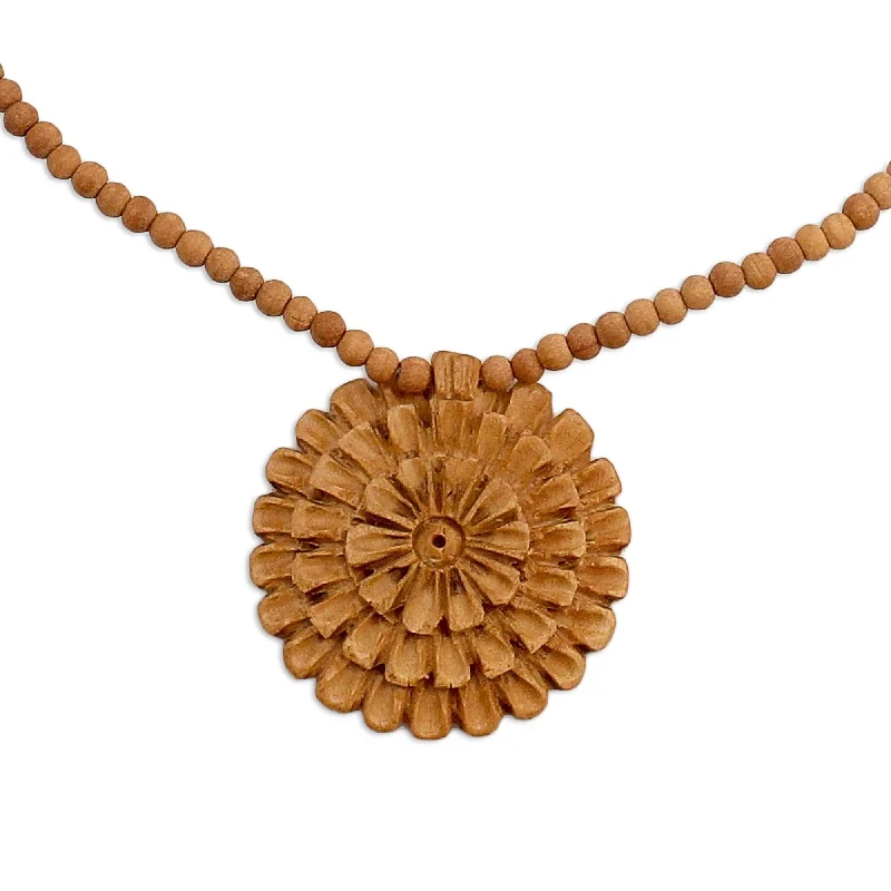 Chrysanthemum Star Pendant Necklace