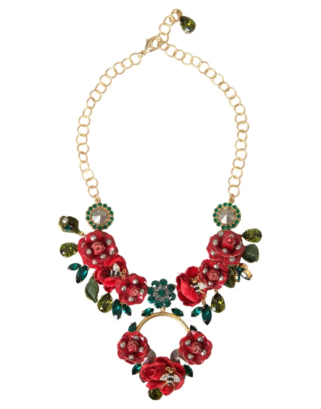 Jewelry Sale – Exclusive Styles At Lower Prices Dolce & Gabbana Brass Link Chain RosePetal Crystal Pendant Women's Necklace Jewelry Sale – Exclusive Styles At Lower Prices Dolce & Gabbana Brass Link Chain RosePetal Crystal Pendant Women's Necklace