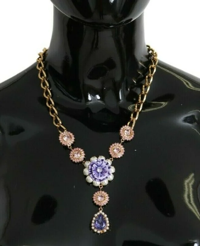 Don't Miss These Dazzling Jewelry Discounts Dolce & Gabbana Elegant Crystal Floral Charm Women's Necklace Don't Miss These Dazzling Jewelry Discounts Dolce & Gabbana Elegant Crystal Floral Charm Women's Necklace