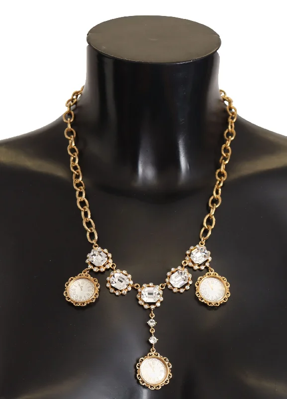 Make Every Moment Shine – Jewelry Discounts Available Dolce & Gabbana Elegant Timekeeper Statement Women's Necklace Make Every Moment Shine – Jewelry Discounts Available Dolce & Gabbana Elegant Timekeeper Statement Women's Necklace