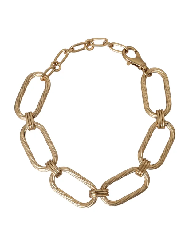 Make Your Outfit Shine With Discounted Jewelry Dolce & Gabbana Tone Brass Large Link Chain Jewelry Women's Necklace Make Your Outfit Shine With Discounted Jewelry Dolce & Gabbana Tone Brass Large Link Chain Jewelry Women's Necklace