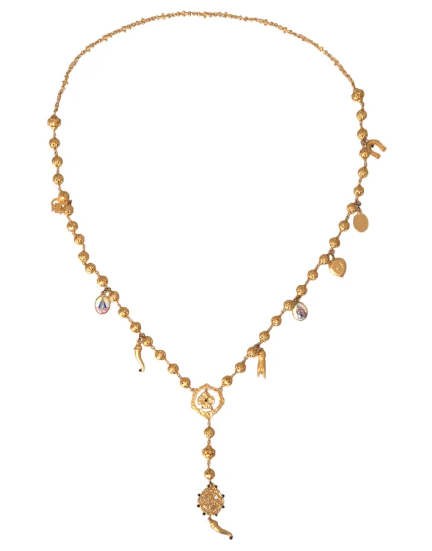 Timeless Beauty, Unbeatable Deals – Jewelry Sale On Dolce & Gabbana Tone Chain Brass Beaded Statement Sicily Women's Necklace Timeless Beauty, Unbeatable Deals – Jewelry Sale On Dolce & Gabbana Tone Chain Brass Beaded Statement Sicily Women's Necklace