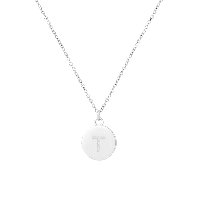 Dazzle With Discounts – Shop Jewelry On Sale RHOD. OVER STERLING SILVER ROUND INITIAL PENDANT W/ CHAIN Dazzle With Discounts – Shop Jewelry On Sale RHOD. OVER STERLING SILVER ROUND INITIAL PENDANT W/ CHAIN