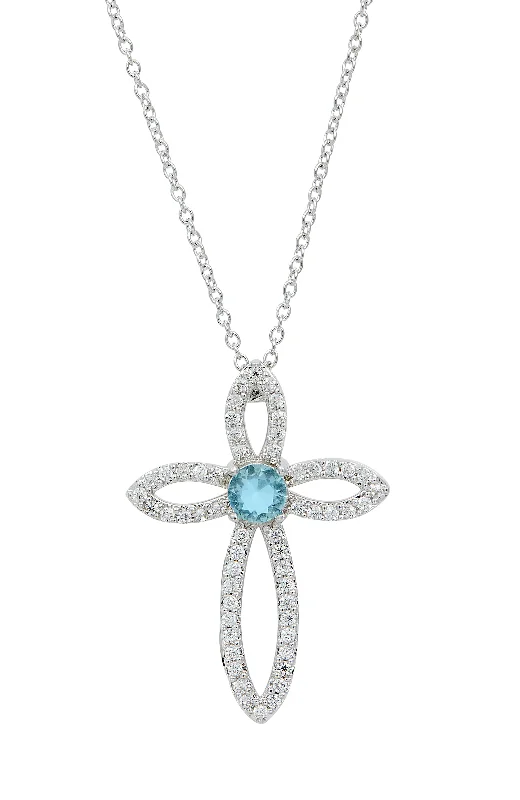 Best Jewelry Sale Prices – Limited-Time Offer RHODIUM PLATED BLUE TOPAZ CROSS NECKLACE Best Jewelry Sale Prices – Limited-Time Offer RHODIUM PLATED BLUE TOPAZ CROSS NECKLACE