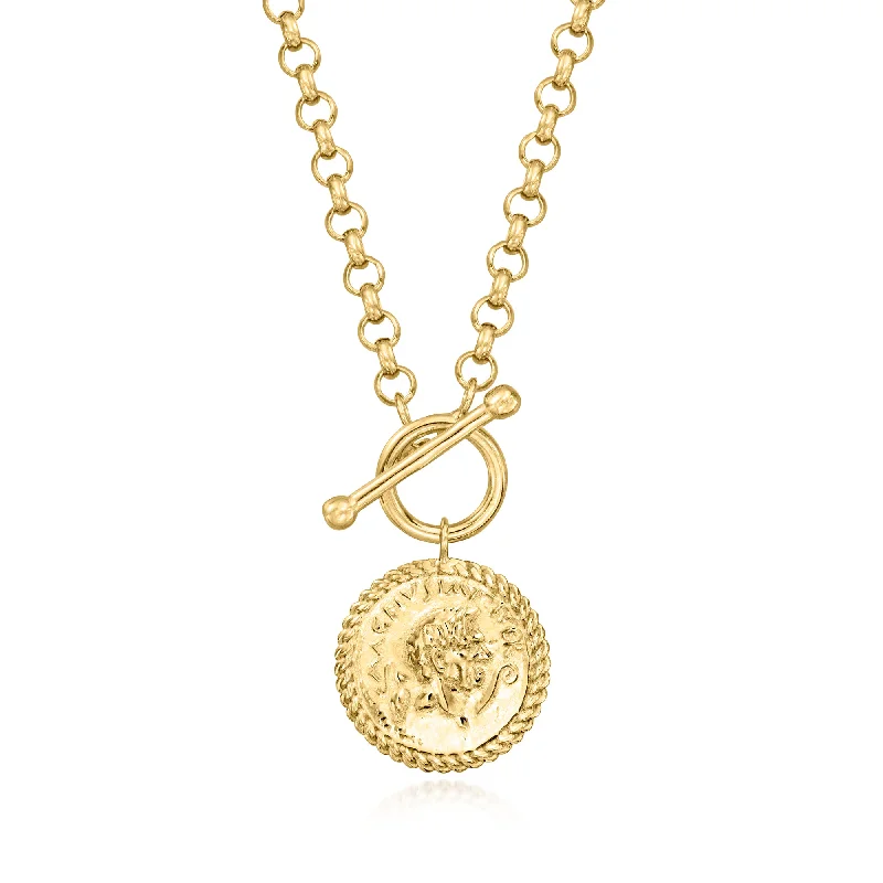 Limited-Time Jewelry Sale – Don't Miss These Deals Ross-Simons 18kt Gold Over Sterling Coin Toggle Necklace Limited-Time Jewelry Sale – Don't Miss These Deals Ross-Simons 18kt Gold Over Sterling Coin Toggle Necklace