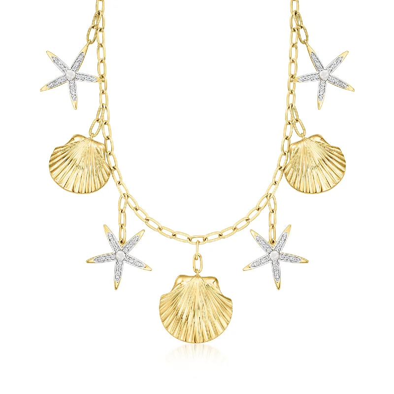 Exclusive Jewelry Sale – Grab Timeless Pieces Now Ross-Simons 2.5-3mm Cultured Pearl and White Topaz Sea Life Paper Clip Link Necklace in 18kt Gold Over Sterling Exclusive Jewelry Sale – Grab Timeless Pieces Now Ross-Simons 2.5-3mm Cultured Pearl and White Topaz Sea Life Paper Clip Link Necklace in 18kt Gold Over Sterling