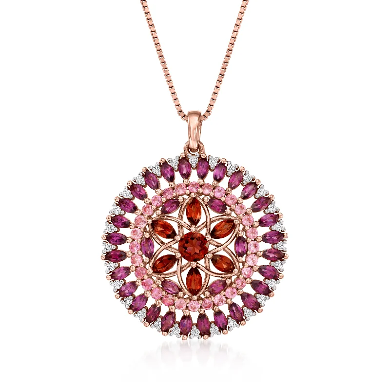 Save On Luxury Jewelry Pieces – Limited-Time Offers Ross-Simons Multi-Gemstone Cluster Pendant Necklace in 18kt Rose Gold Over Sterling Save On Luxury Jewelry Pieces – Limited-Time Offers Ross-Simons Multi-Gemstone Cluster Pendant Necklace in 18kt Rose Gold Over Sterling