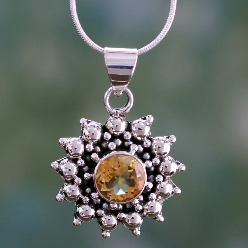 Exclusive Jewelry Bundles At Discounted Rates Star Citrine & Sterling Silver Pendant Necklace