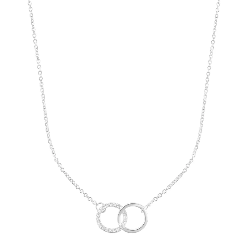 Trending Jewelry Now Available At Exclusive Prices Sterling Silver Plated Adjustable Pave CZ Rings Necklace Trending Jewelry Now Available At Exclusive Prices Sterling Silver Plated Adjustable Pave CZ Rings Necklace