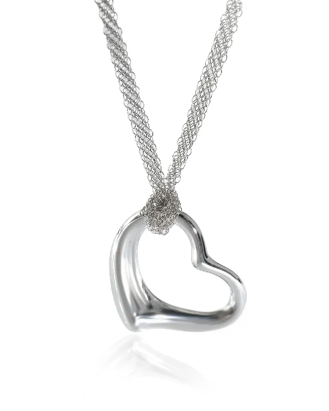 Shine Without Limits – Jewelry Sale Happening Now Tiffany & Co. Elsa Peretti 36mm Open Heart Pendant On Mesh Chain Sterling Silver Shine Without Limits – Jewelry Sale Happening Now Tiffany & Co. Elsa Peretti 36mm Open Heart Pendant On Mesh Chain Sterling Silver