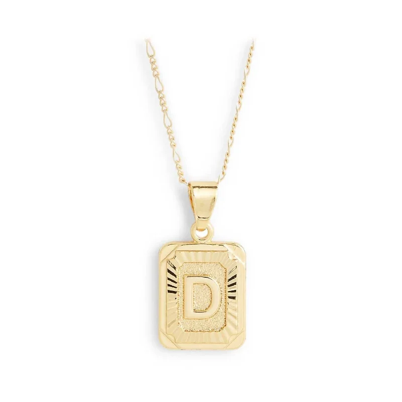 Shine In Style – Shop Jewelry Discounts Today Women's Card Necklace - D Initial In Gold Filled Shine In Style – Shop Jewelry Discounts Today Women's Card Necklace - D Initial In Gold Filled