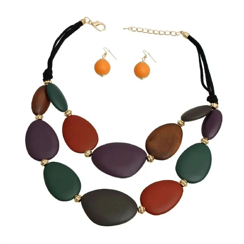 Chic And Stylish Jewelry At Exclusive Prices Wood Bead Layered Cord Necklace Set In Multi Chic And Stylish Jewelry At Exclusive Prices Wood Bead Layered Cord Necklace Set In Multi