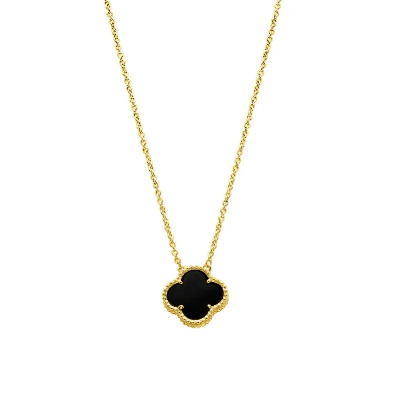 Unmissable Jewelry Clearance – Final Reductions 14k Gold Plated Black Flower Necklace Rose Gold Unmissable Jewelry Clearance – Final Reductions 14k Gold Plated Black Flower Necklace Rose Gold