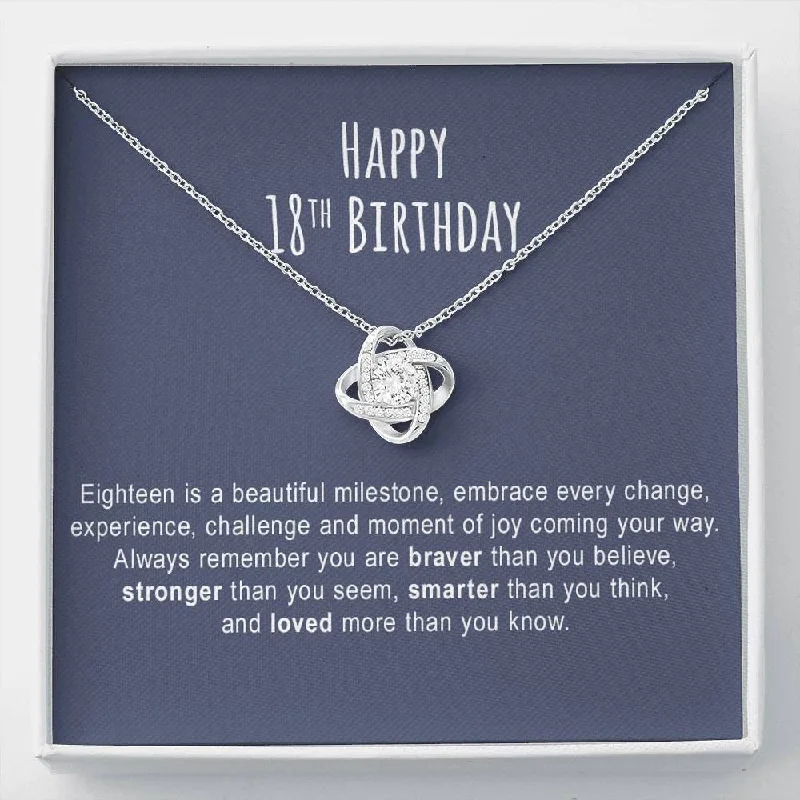Luxury Jewelry Without The Luxury Price Tag 18th Necklace 18th For Her 18th For Women 18th Birthday Jewelry Handmade Necklace Necklace With Message Card and