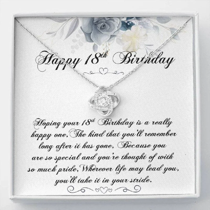 Sparkle On A Budget – Fine Jewelry For Less 18th Birthday Necklace Daughter Necklace 18th Birthday Necklace Gift For Girl Knot Necklace Message Card Jewelry Sparkle On A Budget – Fine Jewelry For Less 18th Birthday Necklace Daughter Necklace 18th Birthday Necklace Gift For Girl Knot Necklace Message Card Jewelry