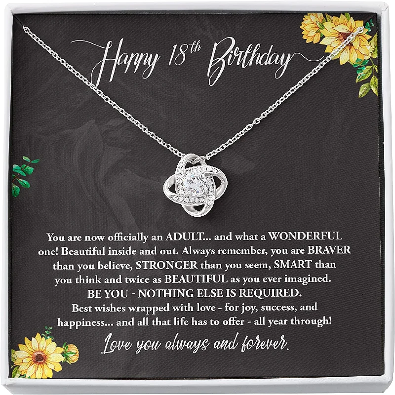 Buy More, Save More – Special Jewelry Discounts 18th Birthday Necklace Gift for Girl Love Knot Pendant Happy 18th Birthday Necklace Gift for Daughter Sister Best Buy More, Save More – Special Jewelry Discounts 18th Birthday Necklace Gift for Girl Love Knot Pendant Happy 18th Birthday Necklace Gift for Daughter Sister Best