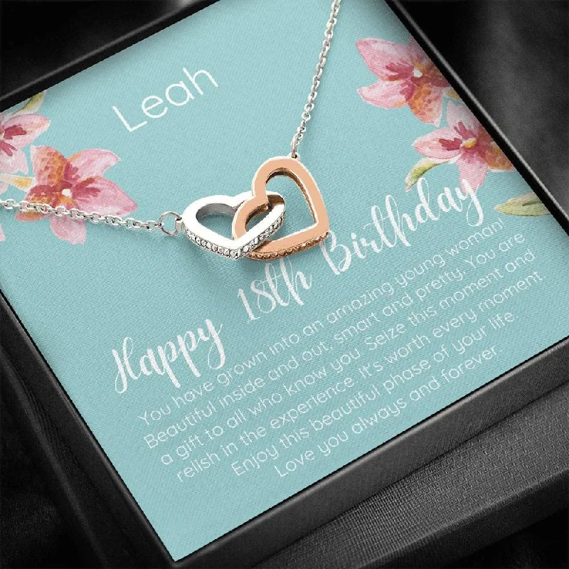 Save On Luxury Jewelry Pieces – Limited-Time Offers 18th Birthday Necklace Personalized Happy 18th Birthday Interlocked Hearts Necklace - Necklace gifts for friend Save On Luxury Jewelry Pieces – Limited-Time Offers 18th Birthday Necklace Personalized Happy 18th Birthday Interlocked Hearts Necklace - Necklace gifts for friend