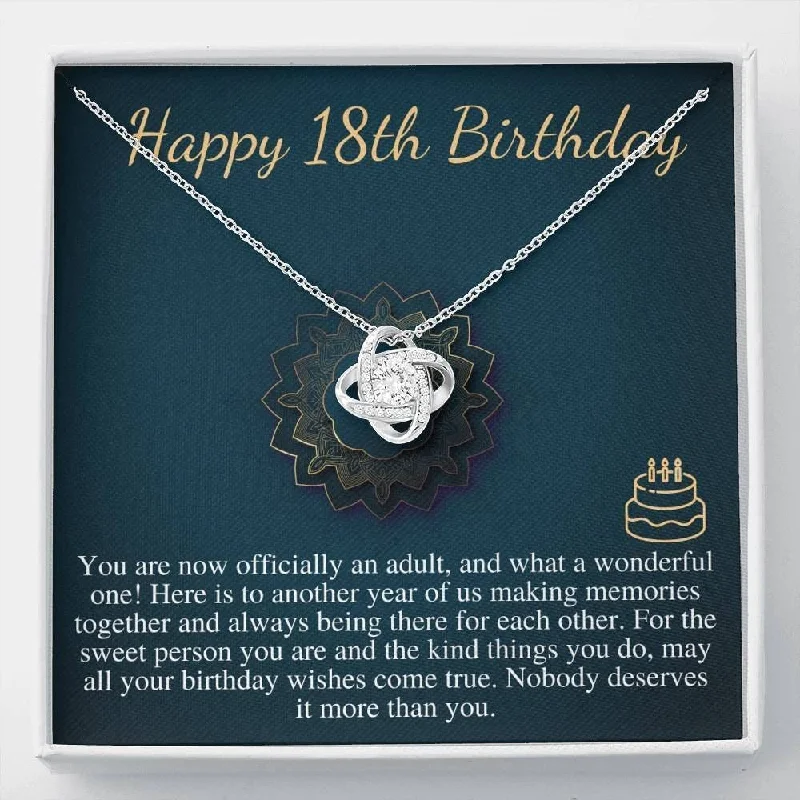 High-Quality Jewelry At A Fraction Of The Cost 18th Birthday NecklaceThe Love Knot Necklace 18th For Girl Gift for 18 year old girl Birthday gift for herEighteen High-Quality Jewelry At A Fraction Of The Cost 18th Birthday NecklaceThe Love Knot Necklace 18th For Girl Gift for 18 year old girl Birthday gift for herEighteen