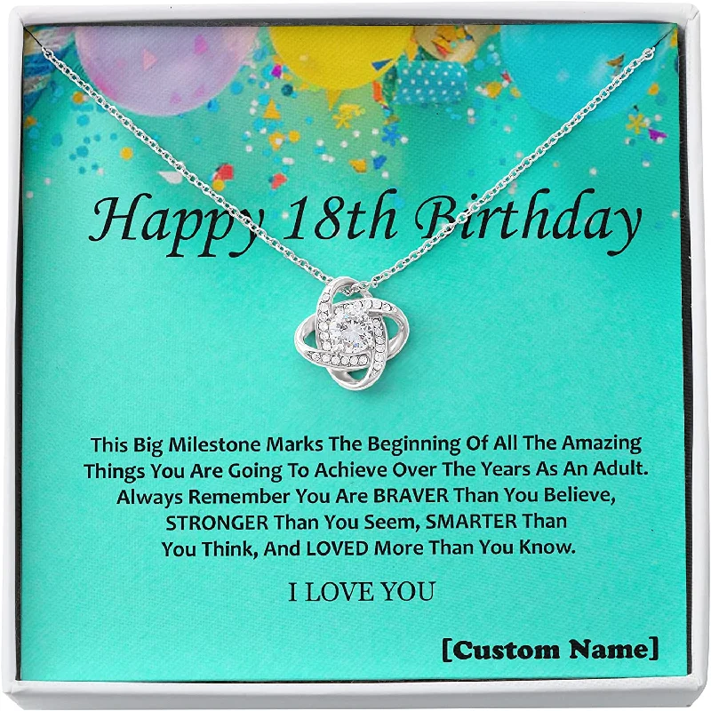Timeless Elegance At Unbelievable Discounts 18th Birthday Necklace The Love Knot Necklace 18th s For Daughter 18th For Girls Unique Gift Necklace for Birthday Timeless Elegance At Unbelievable Discounts 18th Birthday Necklace The Love Knot Necklace 18th s For Daughter 18th For Girls Unique Gift Necklace for Birthday