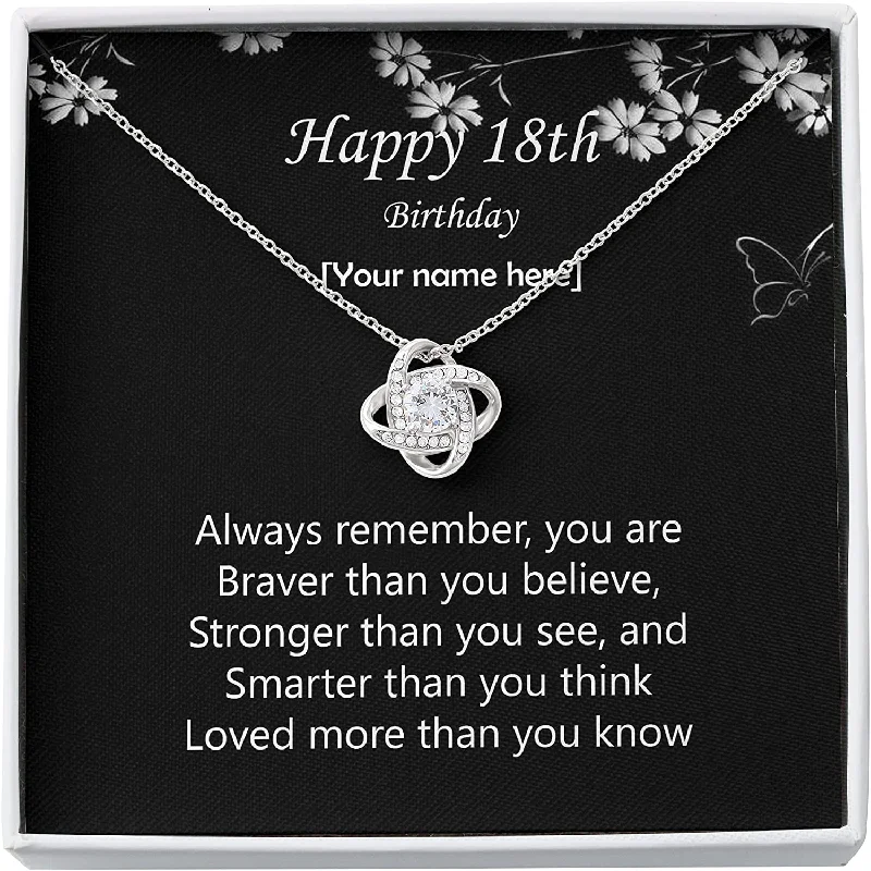 Unique Jewelry For Less – Shop The Sale Now 18th Birthday Necklace The Love Knot Necklace Happy 18th Birthday Unique Gift Necklace for Birthday Personalized Unique Jewelry For Less – Shop The Sale Now 18th Birthday Necklace The Love Knot Necklace Happy 18th Birthday Unique Gift Necklace for Birthday Personalized