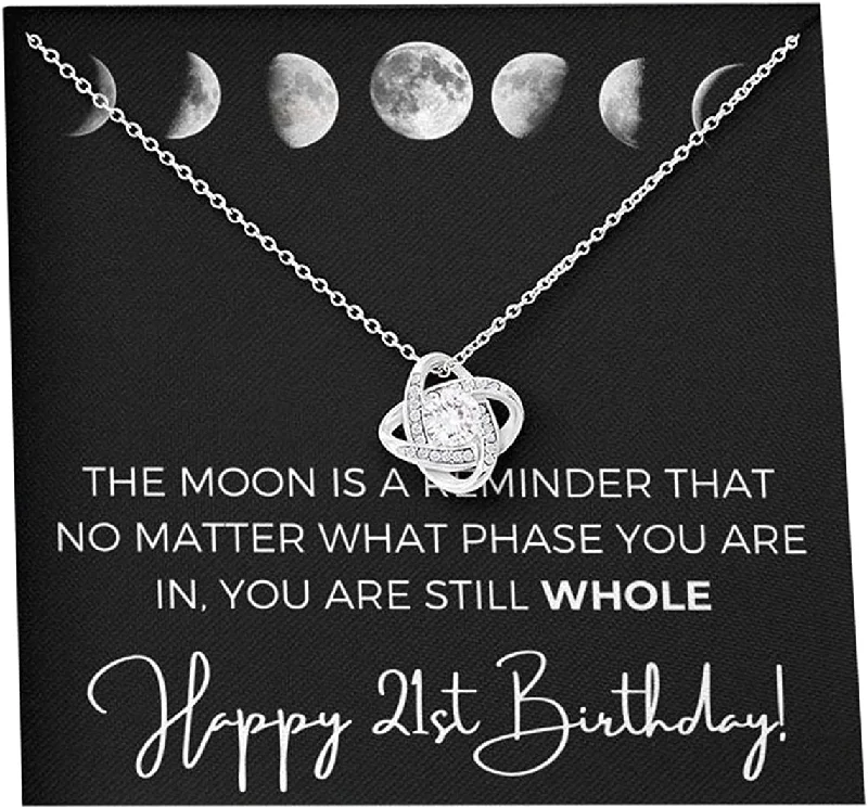 Shop Fine Jewelry With Exclusive Savings 21th Birthday Necklace Message Card With Knot Love Necklace Box Gift For Daughter From Mom For Daughter Gift For Shop Fine Jewelry With Exclusive Savings 21th Birthday Necklace Message Card With Knot Love Necklace Box Gift For Daughter From Mom For Daughter Gift For