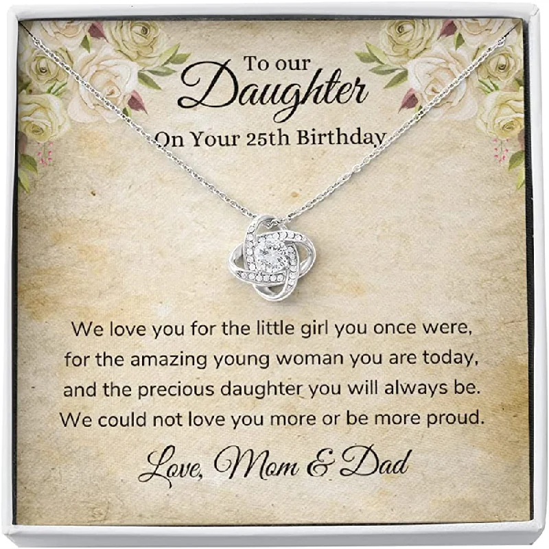 Bestselling Jewelry At Special Promotional Rates 25th Birthday Necklace Daughter 25th Birthday from Mom and Dad Love Knot Necklace Personalized 25th Birthday Necklace Bestselling Jewelry At Special Promotional Rates 25th Birthday Necklace Daughter 25th Birthday from Mom and Dad Love Knot Necklace Personalized 25th Birthday Necklace