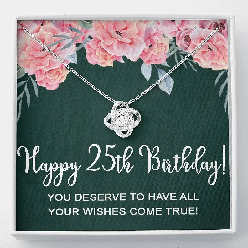 Limited-Time Offer On Elegant Jewelry Pieces 25th Birthday Necklace Gifts for Women Necklace for Her 25 Years Old Jewelry Gift Friend Gift Love Knot Necklace Limited-Time Offer On Elegant Jewelry Pieces 25th Birthday Necklace Gifts for Women Necklace for Her 25 Years Old Jewelry Gift Friend Gift Love Knot Necklace
