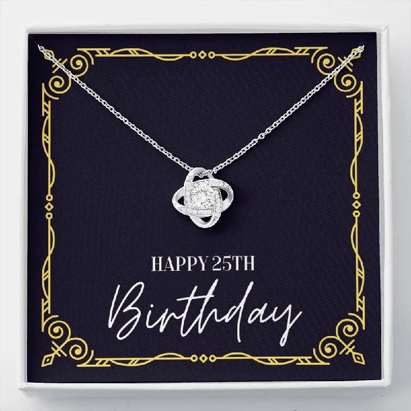 Discounted Jewelry For A Glamorous Look 25th Birthday Necklace Love Knot Necklace Jewelry Gifts for Valentine Day Birthday New Year Anniversary Personalized Discounted Jewelry For A Glamorous Look 25th Birthday Necklace Love Knot Necklace Jewelry Gifts for Valentine Day Birthday New Year Anniversary Personalized