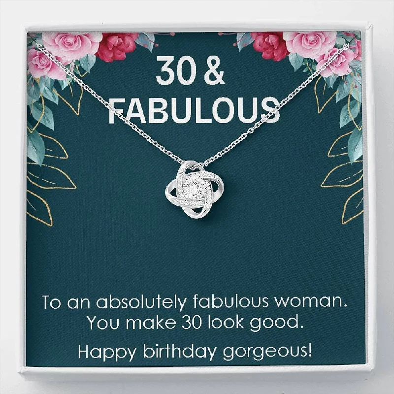 Personalized Jewelry At Special Discount Rates 30th for Womens Necklace Turning 30 & Fabulous Necklace Gift 30 Years Old Gift for Wife Love Knot Necklace 30th Personalized Jewelry At Special Discount Rates 30th for Womens Necklace Turning 30 & Fabulous Necklace Gift 30 Years Old Gift for Wife Love Knot Necklace 30th