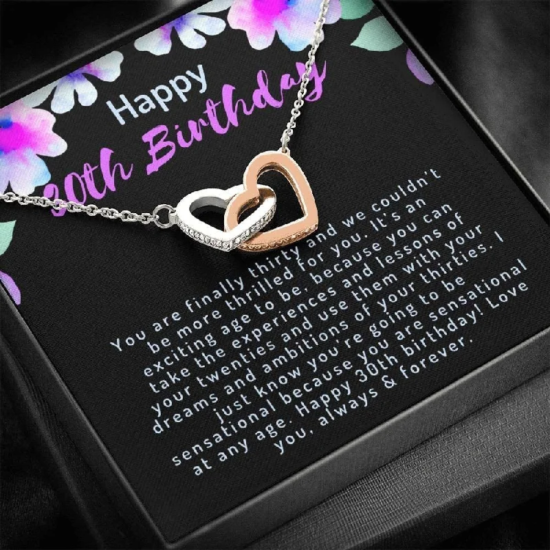 Limited-Time Offer On Premium Jewelry Collections 30th Birthday Necklace Message Card Jewelry - Gifts for Women Handmade Necklace Linked Hearts Necklace 30th Birthday Limited-Time Offer On Premium Jewelry Collections 30th Birthday Necklace Message Card Jewelry - Gifts for Women Handmade Necklace Linked Hearts Necklace 30th Birthday