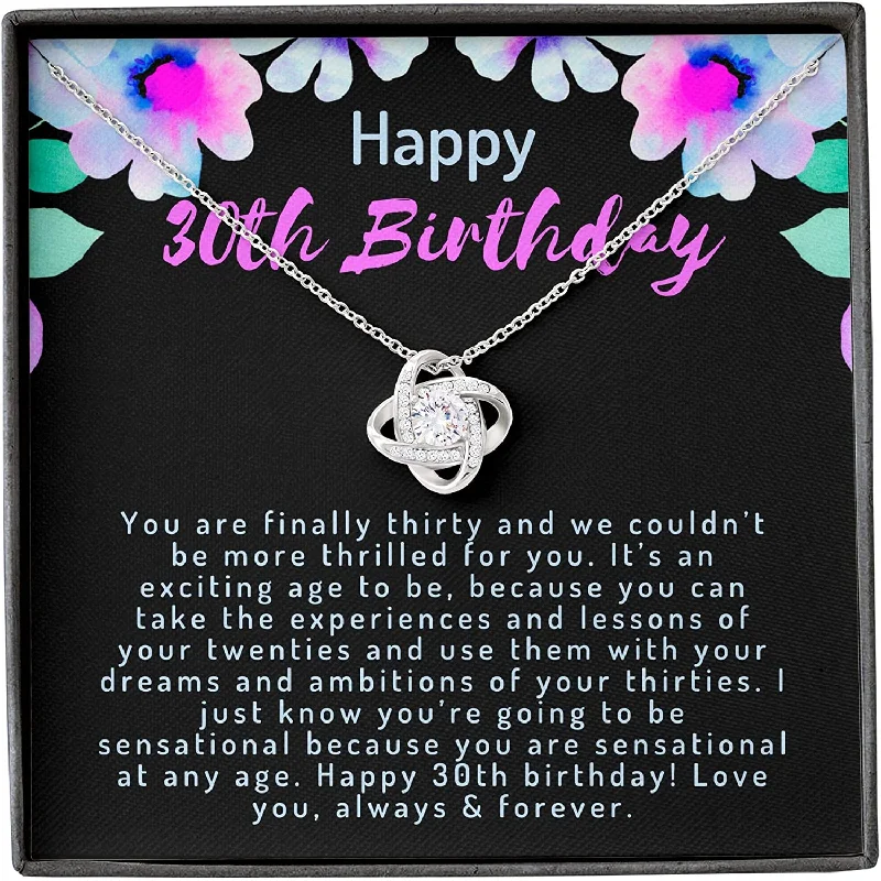 Exclusive Jewelry Sale – Limited-Time Discounts 30th Birthday NecklaceMessage Card Jewelry - Gifts for Women Handmade Necklace Love Knot Necklace 30th Birthday for Exclusive Jewelry Sale – Limited-Time Discounts 30th Birthday NecklaceMessage Card Jewelry - Gifts for Women Handmade Necklace Love Knot Necklace 30th Birthday for